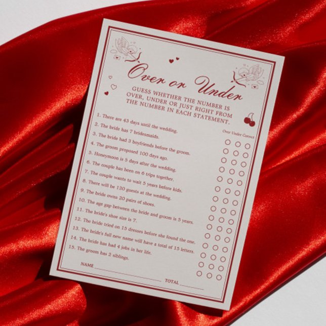 Carte de jeu de fête prénuptiale de la Saint-Valen (Créateur téléchargé)