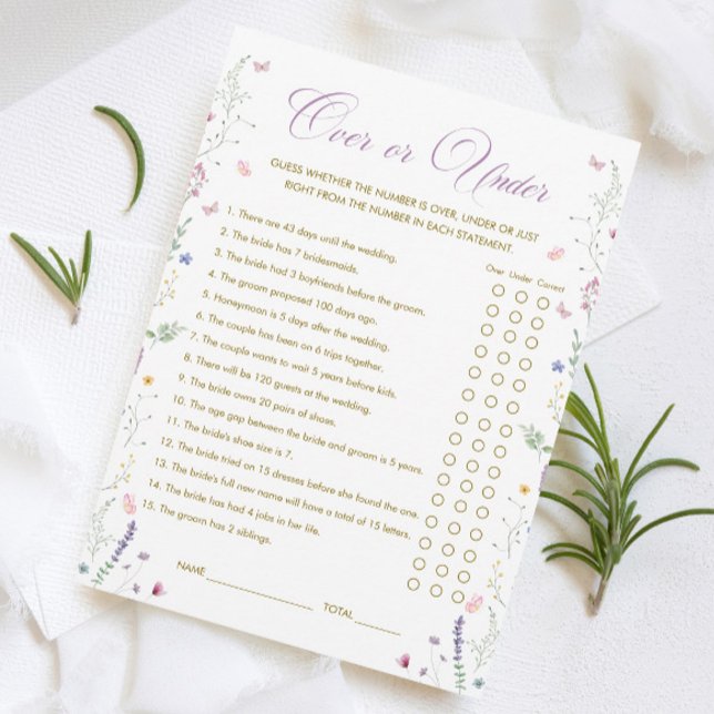 Carte de jeu de mariage personnalisée Livre Violet (Créateur téléchargé)