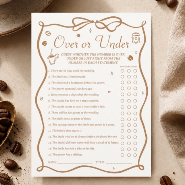 Carte de jeu de mariage personnalisée pour la douc (Créateur téléchargé)