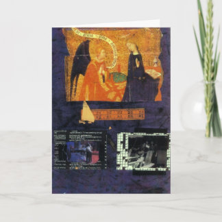 Carte de jeu de mots croisé et d'ange