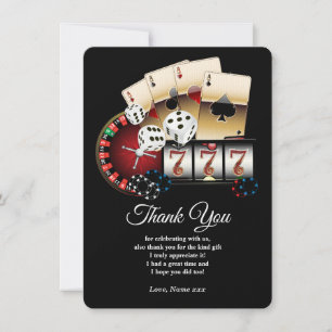 Carte de jeu de poker, Carte de remerciements casi