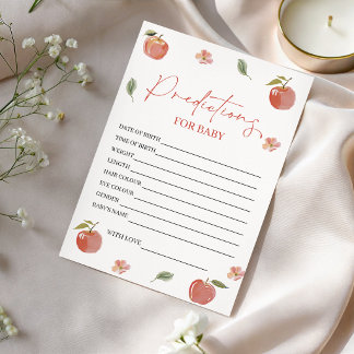 Carte de jeu de prédictions florales Apple of Our