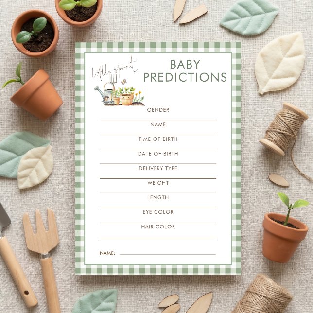 Carte de jeu de prédictions Little Sprout pour Bab (Créateur téléchargé)