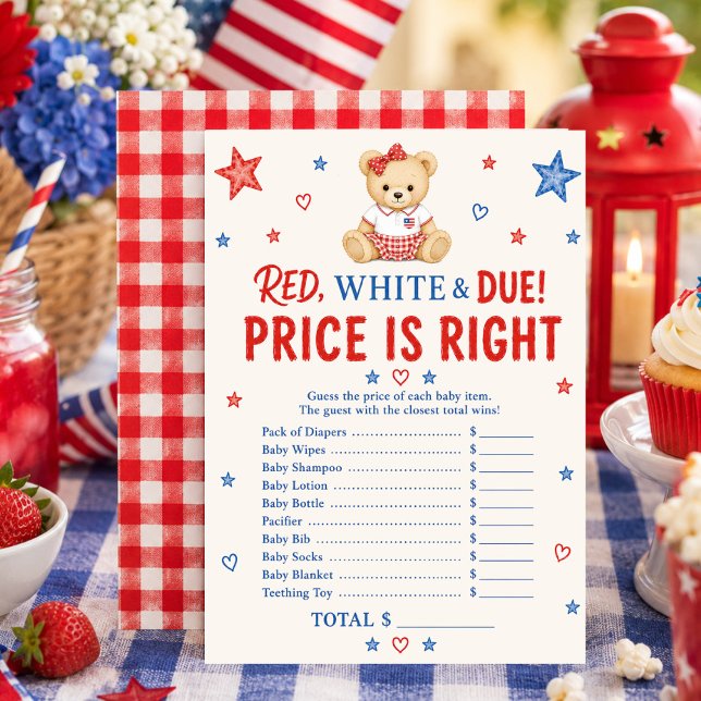 Carte de jeu de prix Red White Due (Créateur téléchargé)