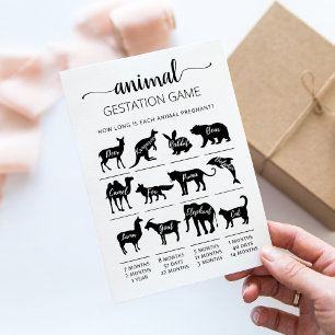 Carte de jeu de société pour bébé : gestation des
