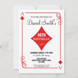 Carte de jeu Diamond Anniversaire Ace Las Vegas Ca