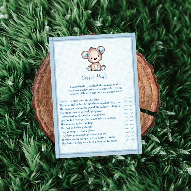 Carte de jeu d'ours Brown plus ou moins mignonne (Créateur téléchargé)