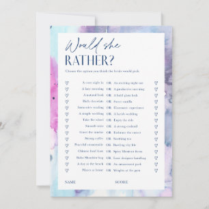 Carte de jeu 'Dreamy Bridal Shower Would She Rathe