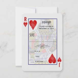 Carte de jeu du Roi Queen RSVP