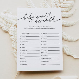 Carte de jeu EVERLEIGH Baby Word Scramble