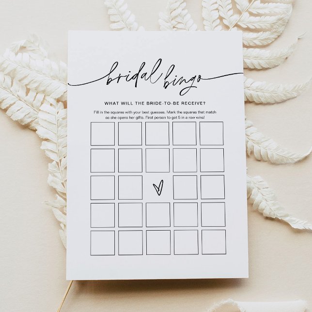 Carte de jeu EVERLEIGH Fête des mariées Bingo (Créateur téléchargé)