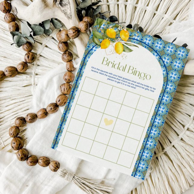 Carte de jeu Fête des mariées citron méditerranéen (Créateur téléchargé)