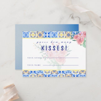 Carte de jeu Mamma Mia en Carrelage bleu italien