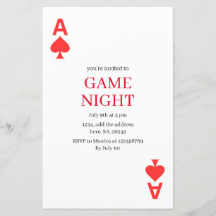 Carte de jeu minimaliste Nuit Ajouter des détails