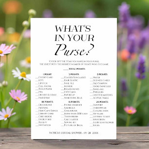 Carte de jeu minimaliste sur votre sac à main