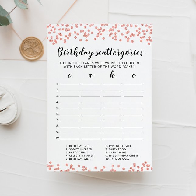 Carte de jeu modifiable pour Scattergories d'anniv (Créateur téléchargé)