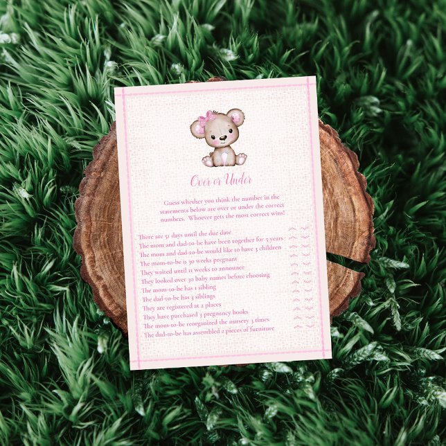 Carte de jeu Plus ou moins mignonne fille ours (Créateur téléchargé)