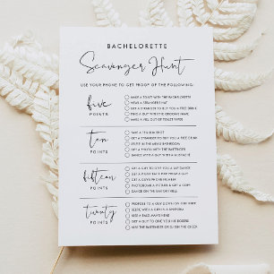 Carte de jeu STELLA Bachelorette Scavenger Chasse