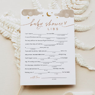 Carte de jeu Twinkle Little Star Baby shower Libs