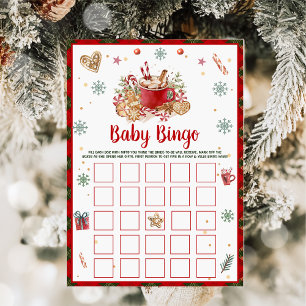 Carte de jeux de baby shower Baby Bingo Bébé Cooki