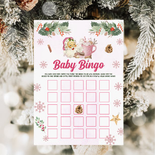 Carte de jeux de bingo bébé Santa Cookie de Noël