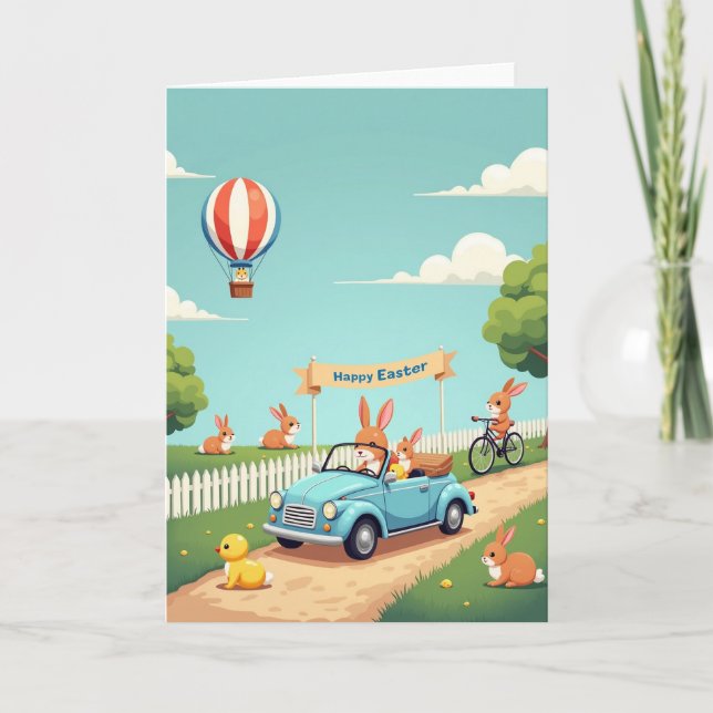 Carte de joie de printemps heureux (Devant)