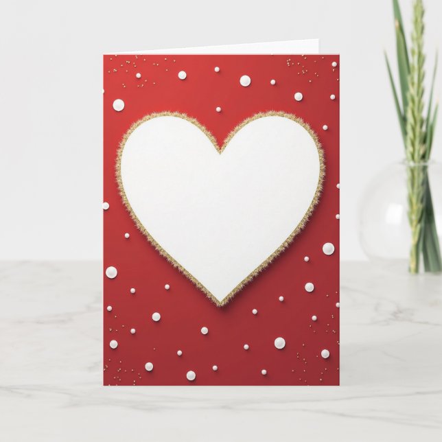 Carte de joie festive Ruby Heart (Devant)