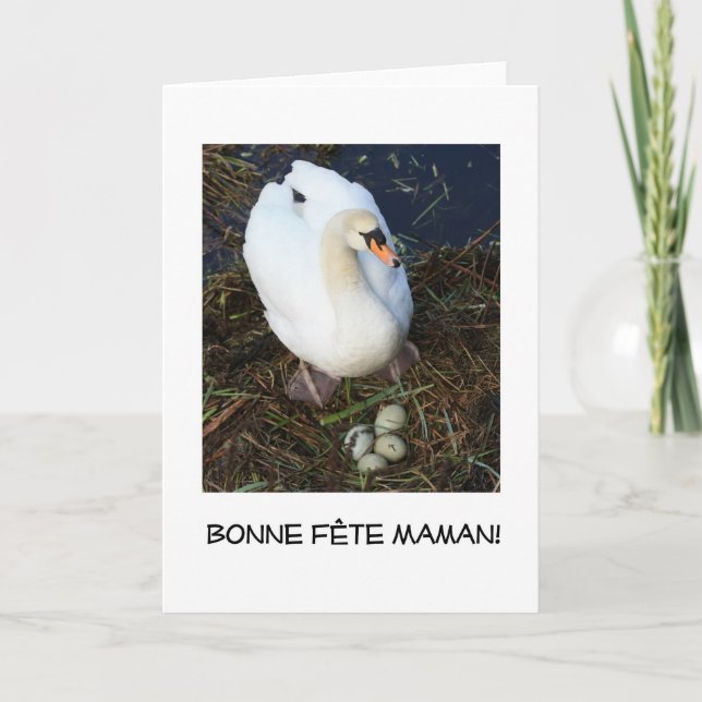 carte de jour de la mère des cygnes français (Devant)