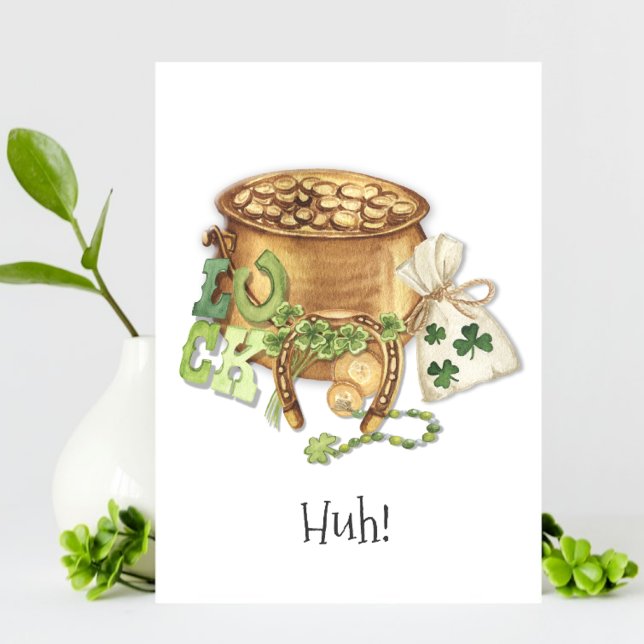 Carte de Jour de la Saint Patrick amusante pour le (Créateur téléchargé)