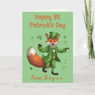 Carte de Jour de la Saint Patrick Red Fox irlandai