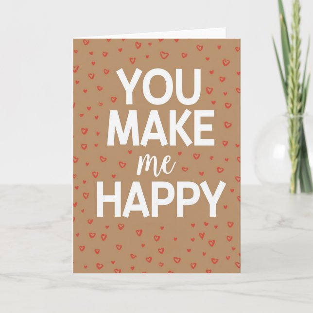 Carte de Jour de l'An avec Message d'Amour (Devant)