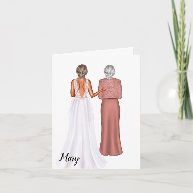 Carte de jour de mariage pour mariée (Devant)