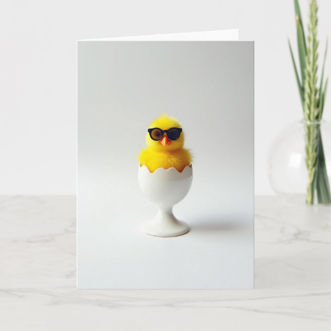 Carte de Jour de Naissance de Poulet Mignon (Devant)