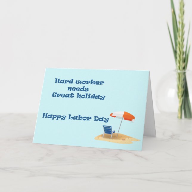 Carte de jour de travail 2 (Devant)