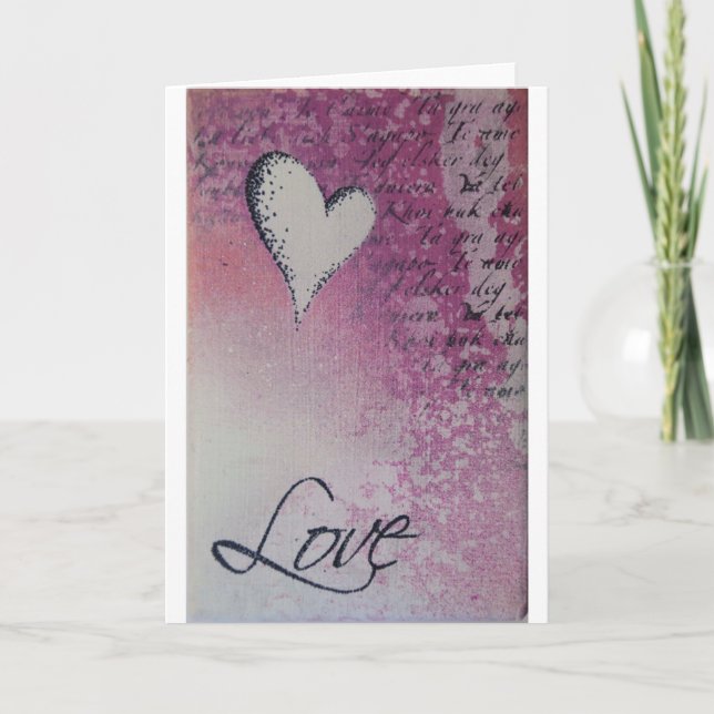 Carte de jour de Valentines d'amour (Devant)