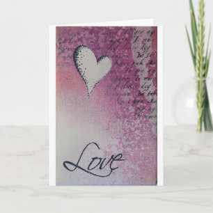 Carte de jour de Valentines d'amour