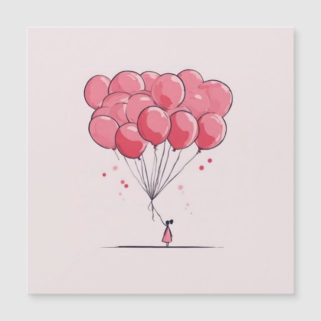 Carte de jour de Valentines de Ballons pliants (Devant)