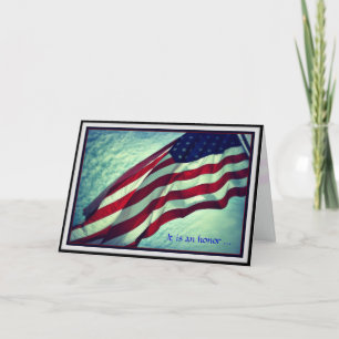 Carte de jour de vétérans de Merci