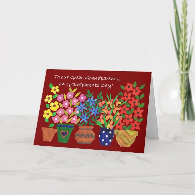 Carte de jour des grands-parents pour les grands-p (Devant)