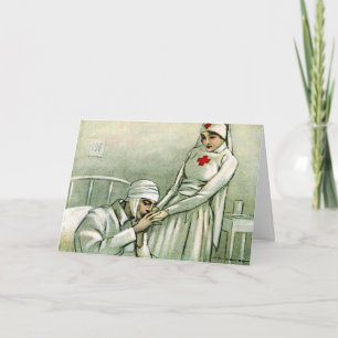 Carte de jour des infirmières vintages