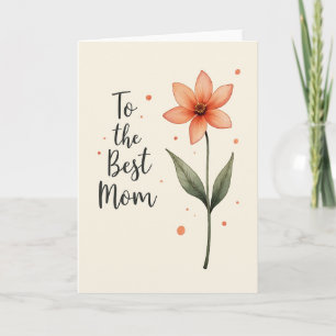 Carte de jour des mamans à l'aquarelle