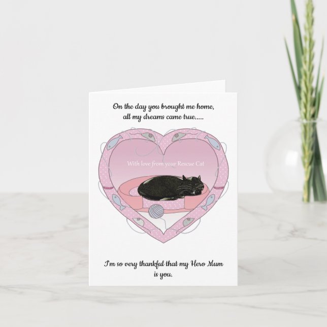 Carte de jour des mères du chat. (Devant)