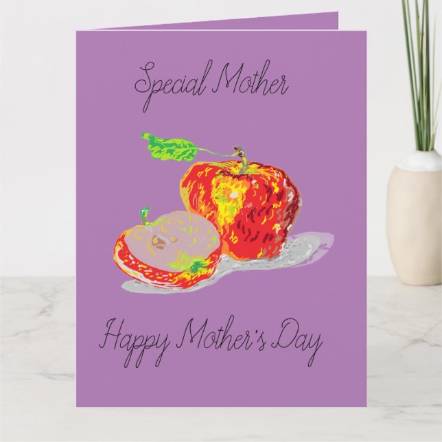 Carte de jour des mères / Pomme de mon oeil (Devant)