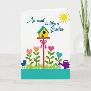 Carte de jour des tantes florales aimantes