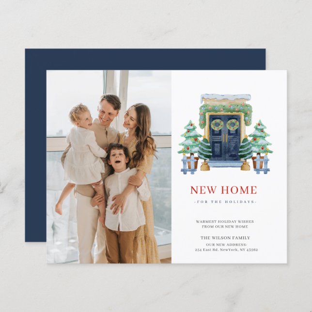 Carte de jour férié de déménagement de la porte de (Devant / Derrière)