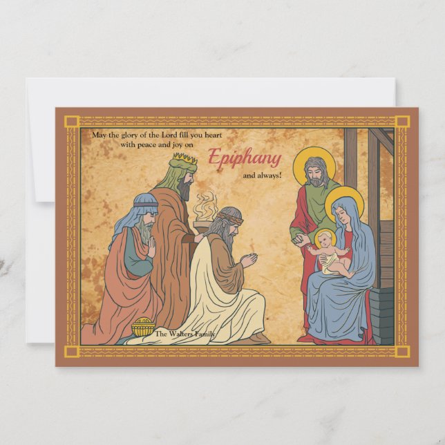 Carte de jour férié Epiphany (Devant)