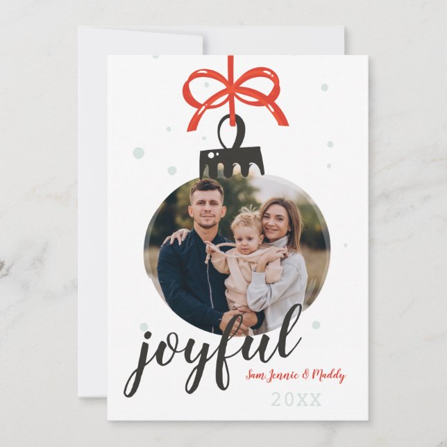 Carte de jour férié photo ornement (Devant)