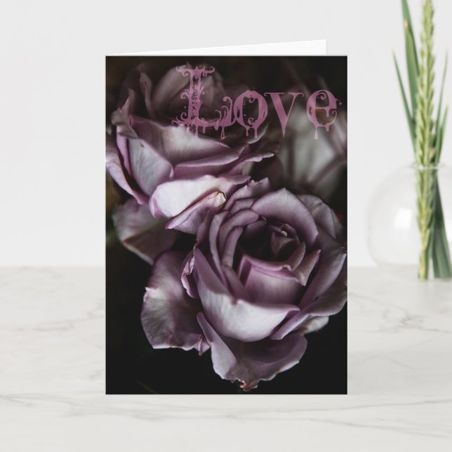 Carte de jour gothique Valentines (Devant)