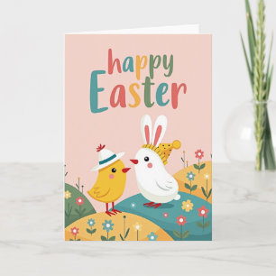 Carte de jour heureux pour amis de printemps