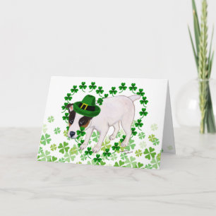 Carte de jour Jack Russell Terrier St. Patrick